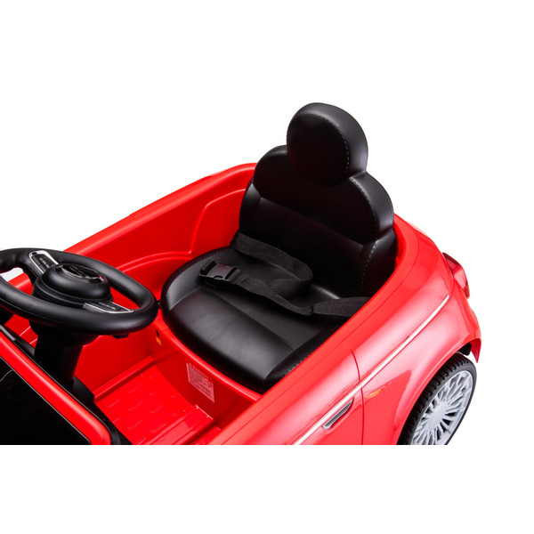 Eco Toys Rose Electrique Fiat 500 Voiture Enfant 705