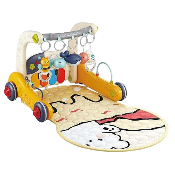 Eco Toys Geel 3-in-1 Speelkleed en Loopwagen HC623155
