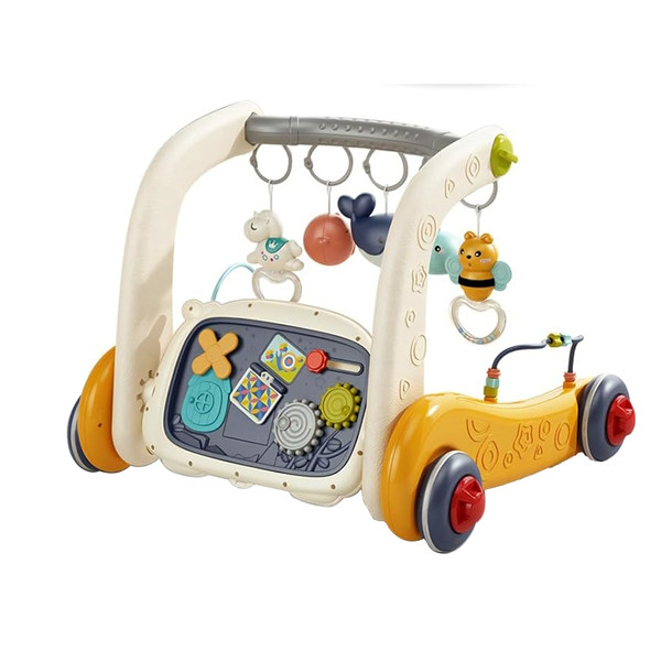 Eco Toys Geel 3-in-1 Speelkleed en Loopwagen HC623155