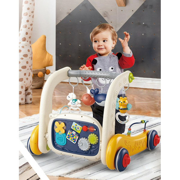 Eco Toys Geel 3-in-1 Speelkleed en Loopwagen HC623155