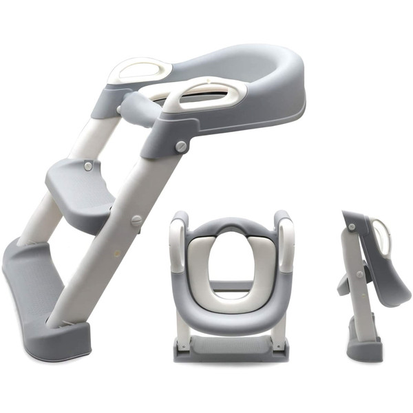 Eco Toys Grijs Toilettrainer met Trapje CHW4006G