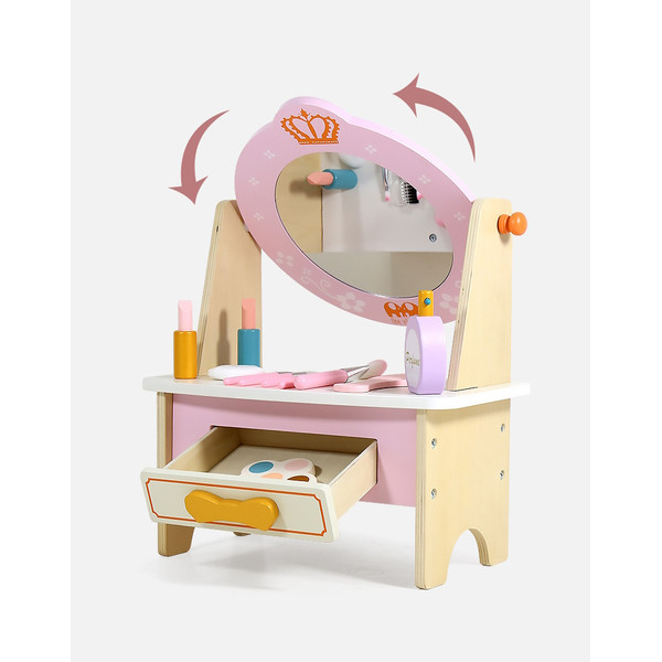 Eco Toys Houten Kaptafel Inclusief Make-Up HC610526
