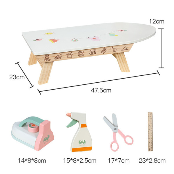 Eco Toys Houten Strijkplank Met Strijkijzer HC610522