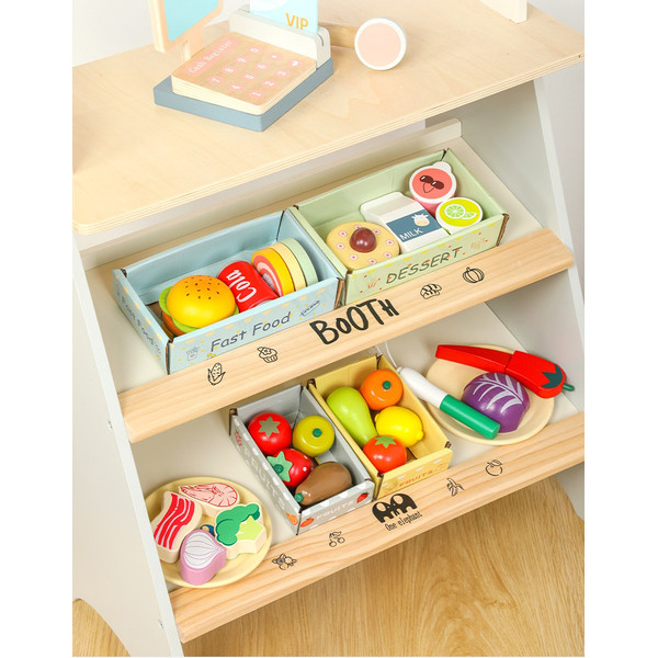 Eco Toys Houten Supermarkt Inclusief Accessoires HC610513