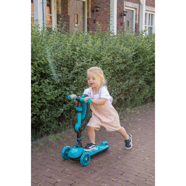 Eco Toys Lisa Blauw 2-in-1 Step/Loopfiets