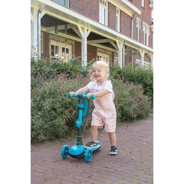 Eco Toys Lisa Blauw 2-in-1 Step/Loopfiets