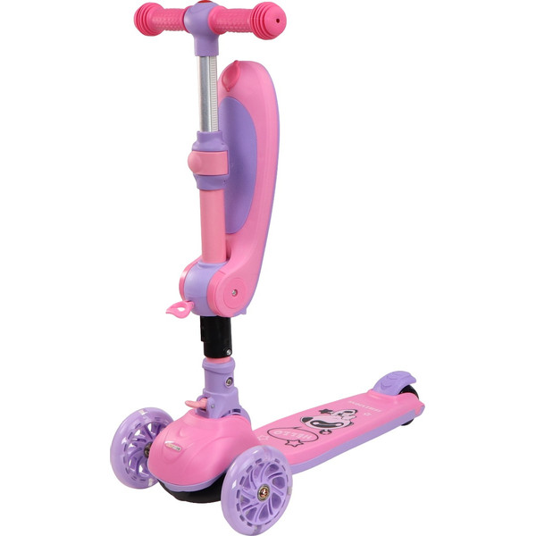 Eco Toys Lisa Roze 2-in-1 Step/Loopfiets