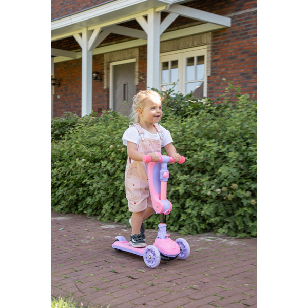 Eco Toys Lisa Roze 2-in-1 Step/Loopfiets