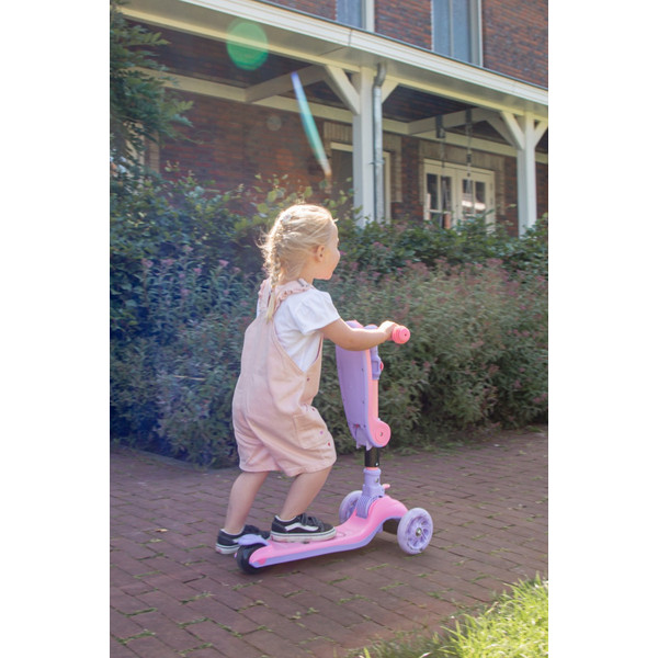 Eco Toys Lisa Roze 2-in-1 Step/Loopfiets