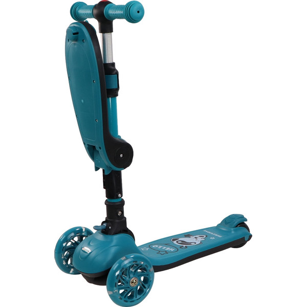 Eco Toys Lisa Blauw 2-in-1 Step/Loopfiets