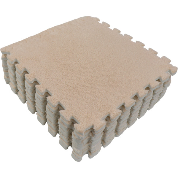 Eco Toys Nougat Pluche Schuimrubber Speelmat