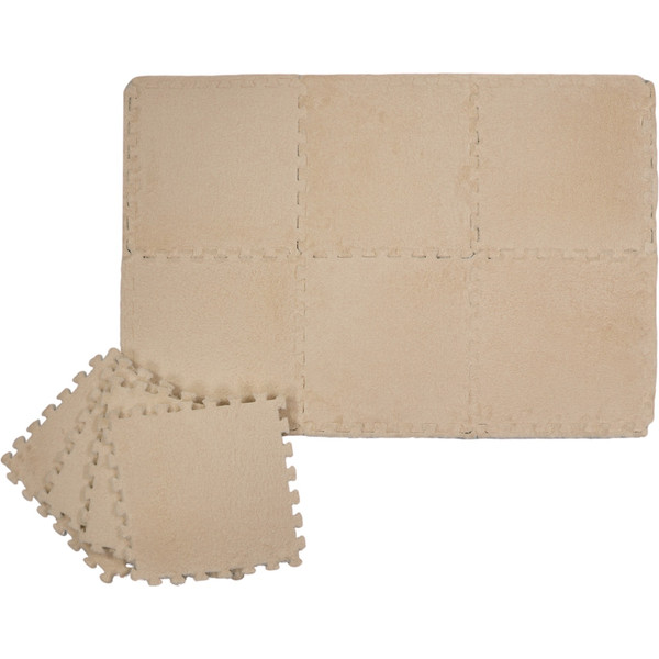 Eco Toys Nougat Pluche Schuimrubber Speelmat