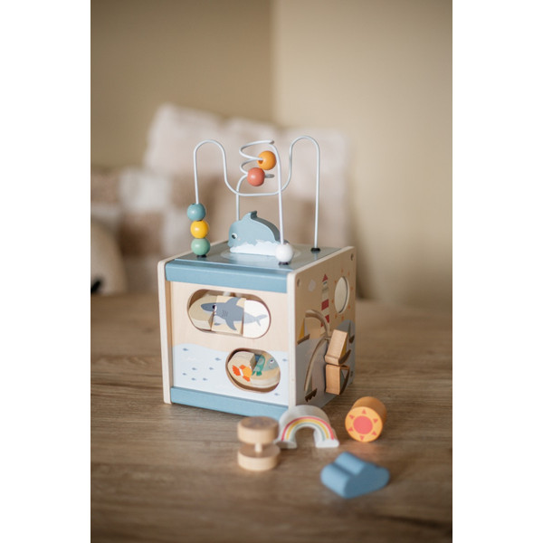 Eco Toys Oceaan Houten Activiteitenkubus