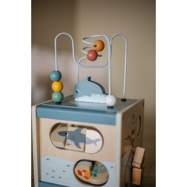 Eco Toys Oceaan Houten Activiteitenkubus