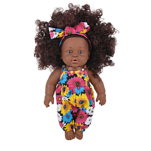 Eco Toys 30cm Pop met Krullen en Bloemen Jumpsuit HC531860