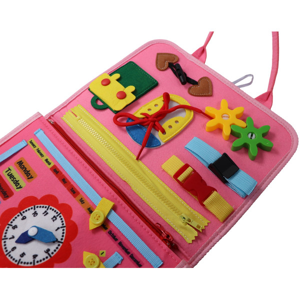 Eco Toys Roze Busy Board Activiteitenboek HC676206