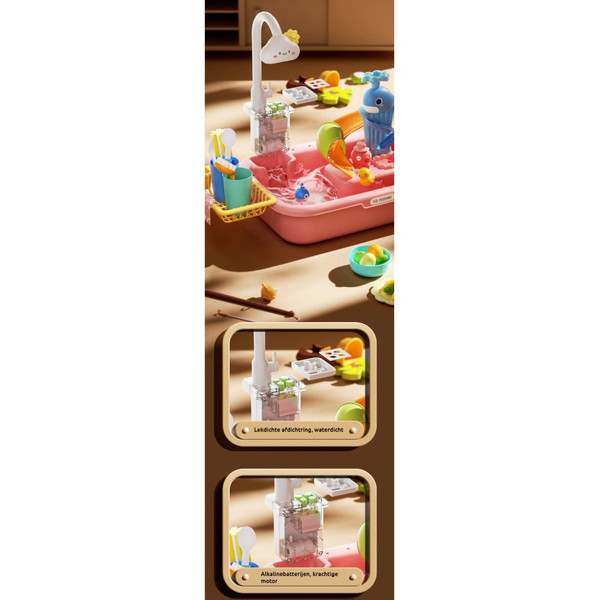 Eco Toys Roze Dolfijn Elektrische Watertafel