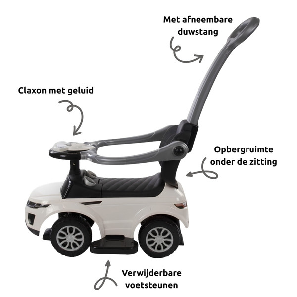 Eco Toys Sport Car Blauw 3-in-1 Loopauto