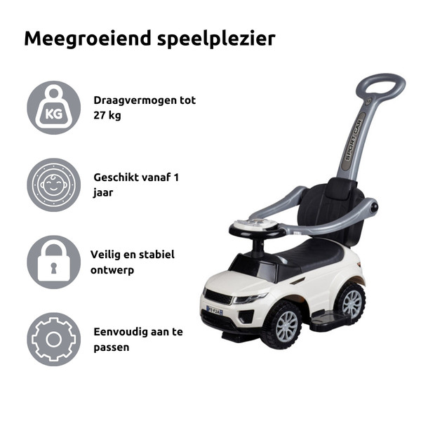 Eco Toys Sport Car Blauw 3-in-1 Loopauto