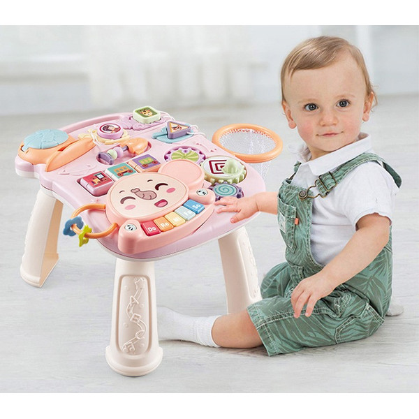 Eco Toys Study Desk Walker Pink Loopwagen