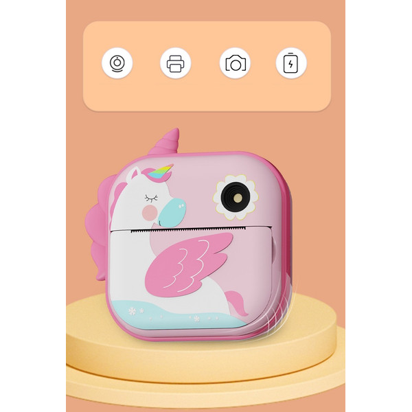 Eco Toys Unicorn Roze Print Digitale Kindercamera HC638014