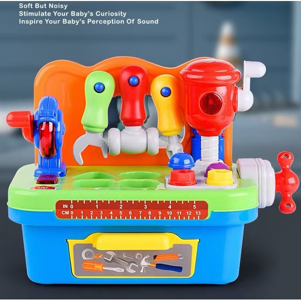 Eco Toys Werkbank met Gereedschap Vormenstoof HC598745