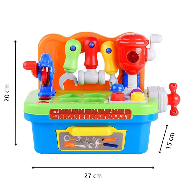 Eco Toys Werkbank met Gereedschap Vormenstoof HC598745