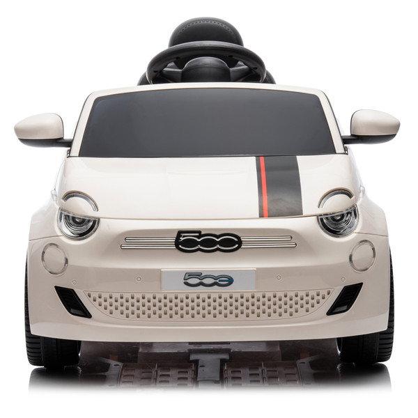 Eco Toys Wit Elektrische Fiat 500 Kinderauto 705
