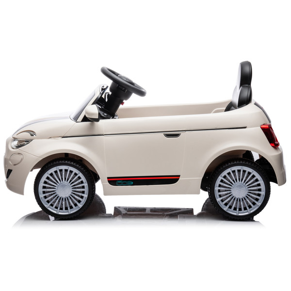 Eco Toys Wit Elektrische Fiat 500 Kinderauto 705