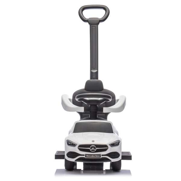 Eco Toys Wit Mercedes Benz Loopauto met Duwstang 668