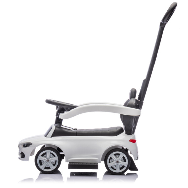 Eco Toys Wit Mercedes Benz Loopauto met Duwstang 668
