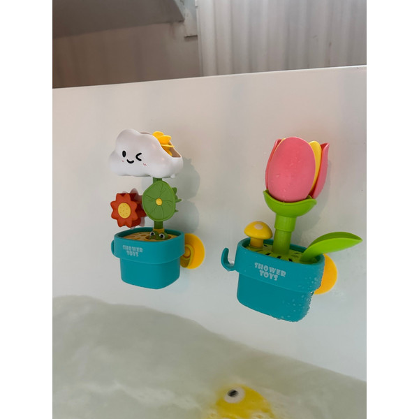 Eco Toys Wolk en Bloem Blauw Badspeelgoed