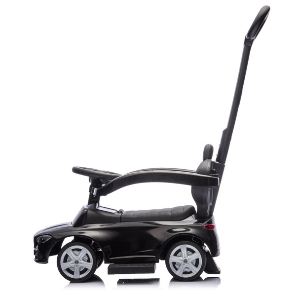 Eco Toys Zwart Mercedes Benz Loopauto met Duwstang 668
