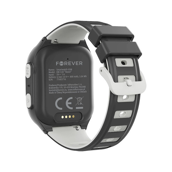Forever Boost Black GPS WiFi 4G Kinder Smartwatch