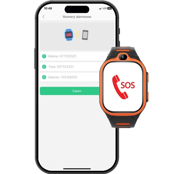 Forever Boost Black GPS WiFi 4G Kinder Smartwatch