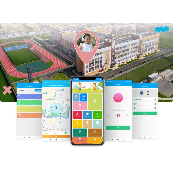 Forever Look Me! 3 Zwart GPS Wifi 4G Kinder Smartwatch KW-520-Black