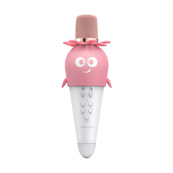 Forever Pink Bluetooth LED Microfoon met Speaker AMS-200