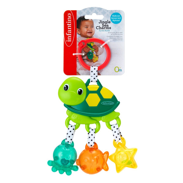 Infantino Jingle Sea Charms Turtle Rammelaar BK-316188