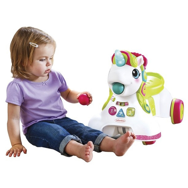 Infantino Sensory Smilin' Shimmer 3-in-1 Eenhoorn Loopwagen BK-227018