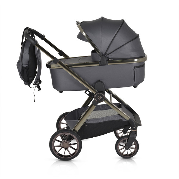 Cangaroo iClick Grey 3-in-1 Kinderwagen Incl. Autostoel