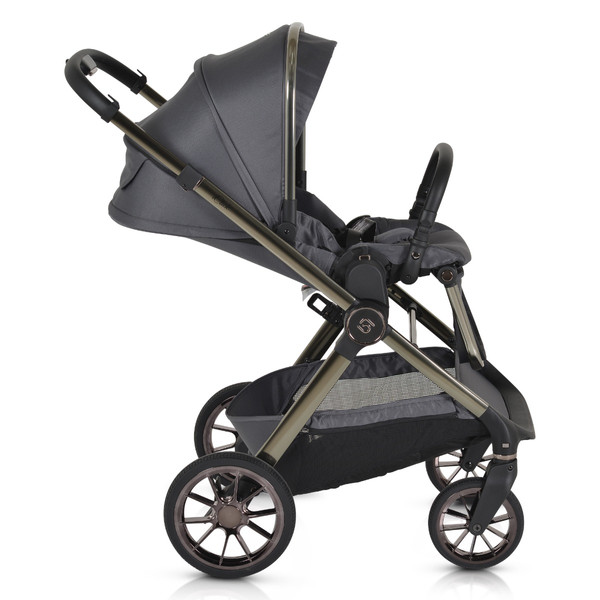 Cangaroo iClick Grey 3-in-1 Kinderwagen Incl. Autostoel