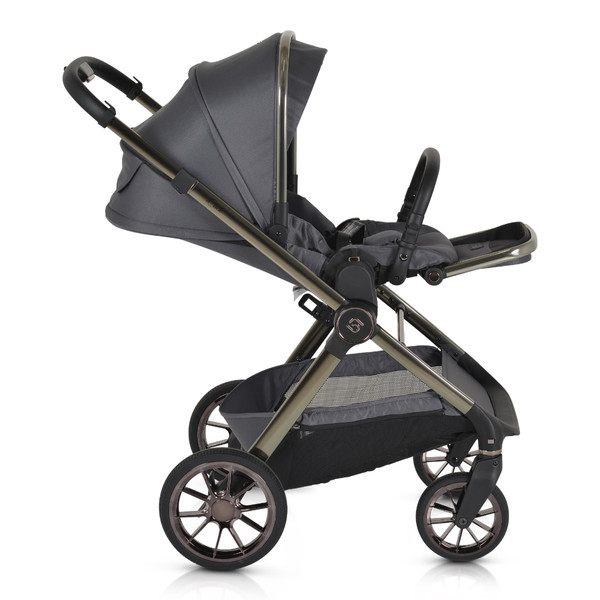 Cangaroo iClick Grey 3-in-1 Kinderwagen Incl. Autostoel