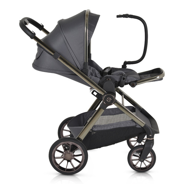 Cangaroo iClick Grey 3-in-1 Kinderwagen Incl. Autostoel
