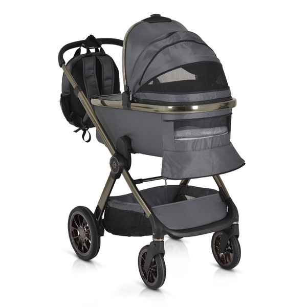 Cangaroo iClick Grey 3-in-1 Kinderwagen Incl. Autostoel