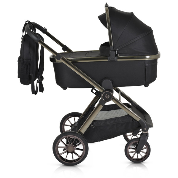 Cangaroo iClick Black 3-in-1 Kinderwagen Incl. Autostoel
