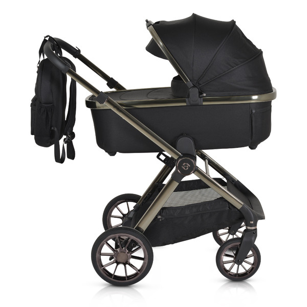 Cangaroo iClick Black 3-in-1 Kinderwagen Incl. Autostoel