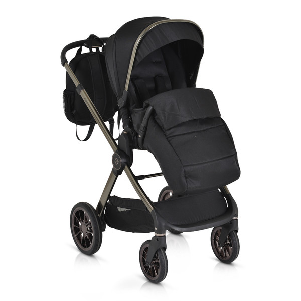 Cangaroo iClick Black 3-in-1 Kinderwagen Incl. Autostoel