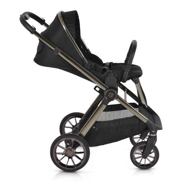 Cangaroo iClick Black 3-in-1 Kinderwagen Incl. Autostoel