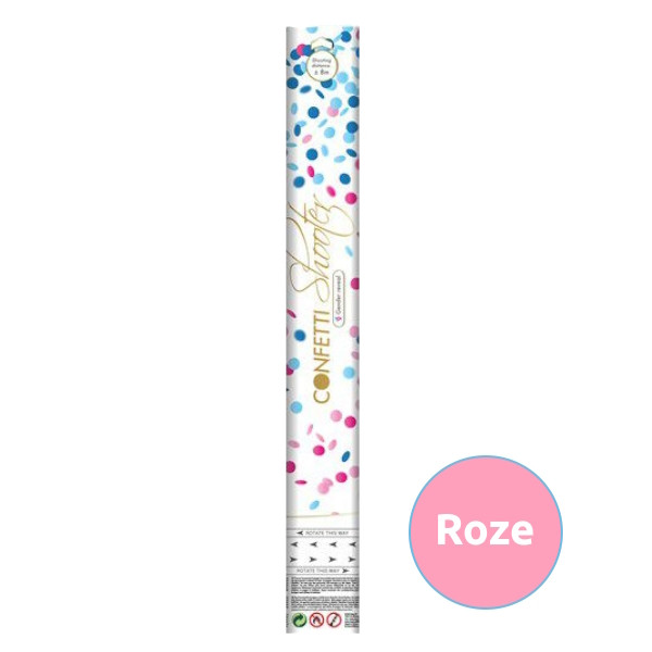Jep-Party Gender Reveal Roze 40 cm Confetti Shooter 919094