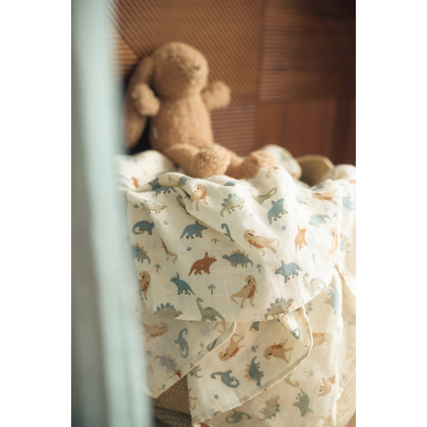 Jollein Roarsome 115 x 115 cm Hydrofiel Multidoek 2 Stuks 535-852-67100